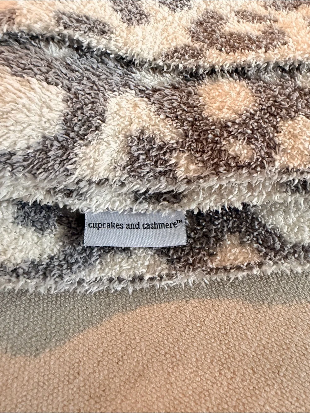 Cupcakes & Cashmere Leopard-Print Plush Throw